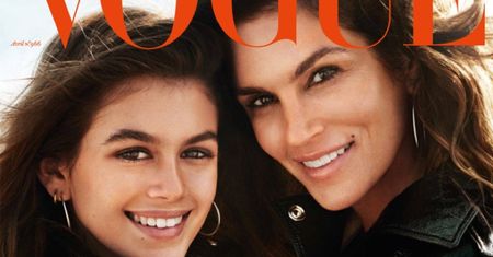 Cindy Crawford i Kaia Gerber w "Vogue Paris"