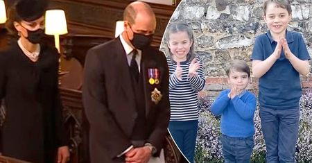 Pogrzeb księcia Filipa. Kate i William żegnali męża królowej, a ich dzieci? Co działo się z George'em, Charlotte i Louisem?