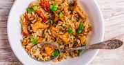 Risotto z kurkami i suszonymi pomidorami. Idealne danie na romantyczną kolację