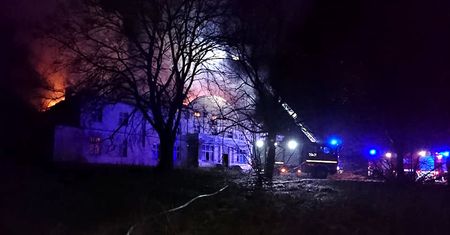 Duży pożar w Kotuniu