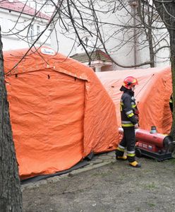Warszawa. Namioty polowe jako izby przyjęć na wypadek koronawirusa