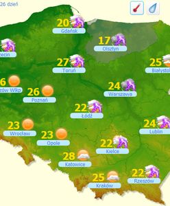 Prognoza pogody na dziś - 26 maja. Burzowo i parno