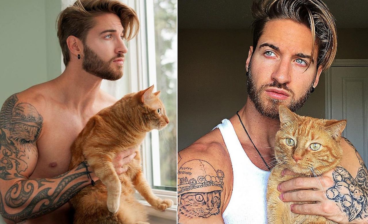 Półnagi udanie reklamuje swoją firmę