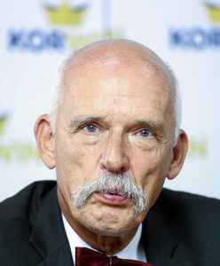 Korwin-Mikke cytuje wulgarny wpis o rolnikach. "Osobiście napluję im w gęby"