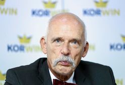 Korwin-Mikke cytuje wulgarny wpis o rolnikach. "Osobiście napluję im w gęby"