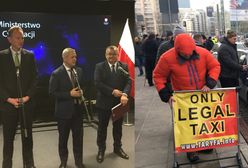 Ostry protest przed Ministerstwem Cyfryzacji. W tle rozmowy Ubera z rządem