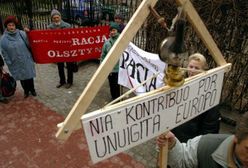 Demonstracja przeciw wartościom chrześcijańskim w eurokonstytucji