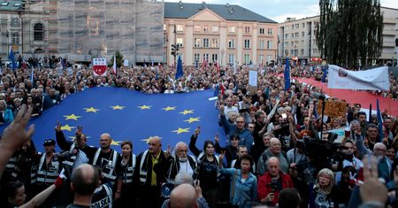 Protesty przed Sądem Najwyższym. Przemówił Lech Wałęsa
