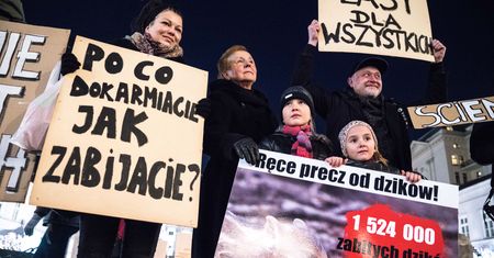Protest przed Pałacem Prezydenckim. Obrońcy zwierząt chcą weta dla "lex Ardanowski"