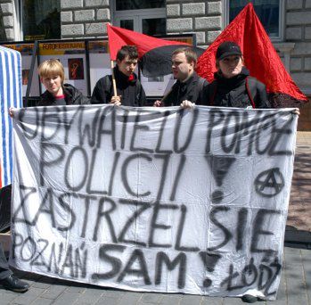 Łódzcy anarchiści kontra policja