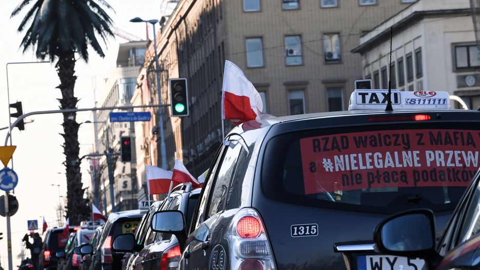 Protest taksówkarzy może spowodować utrudnienia w ruchu