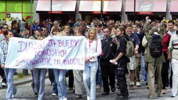 Protest opolskich maturzystów