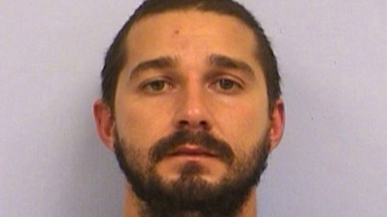 Shia LaBeouf podczas jednego z zatrzymań przez policję