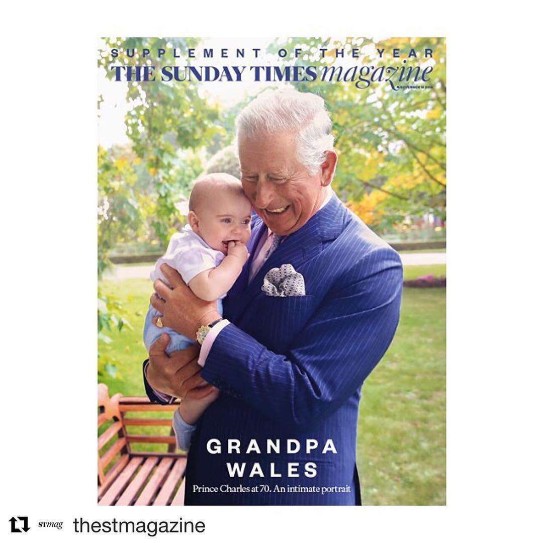 Ksiażę Louis i książę Karol na okładce The Sunday Times