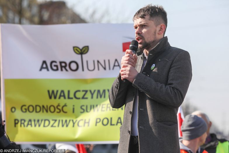 AGROunia. Na zdj. lider ruchu, Michał Kołodziejczak