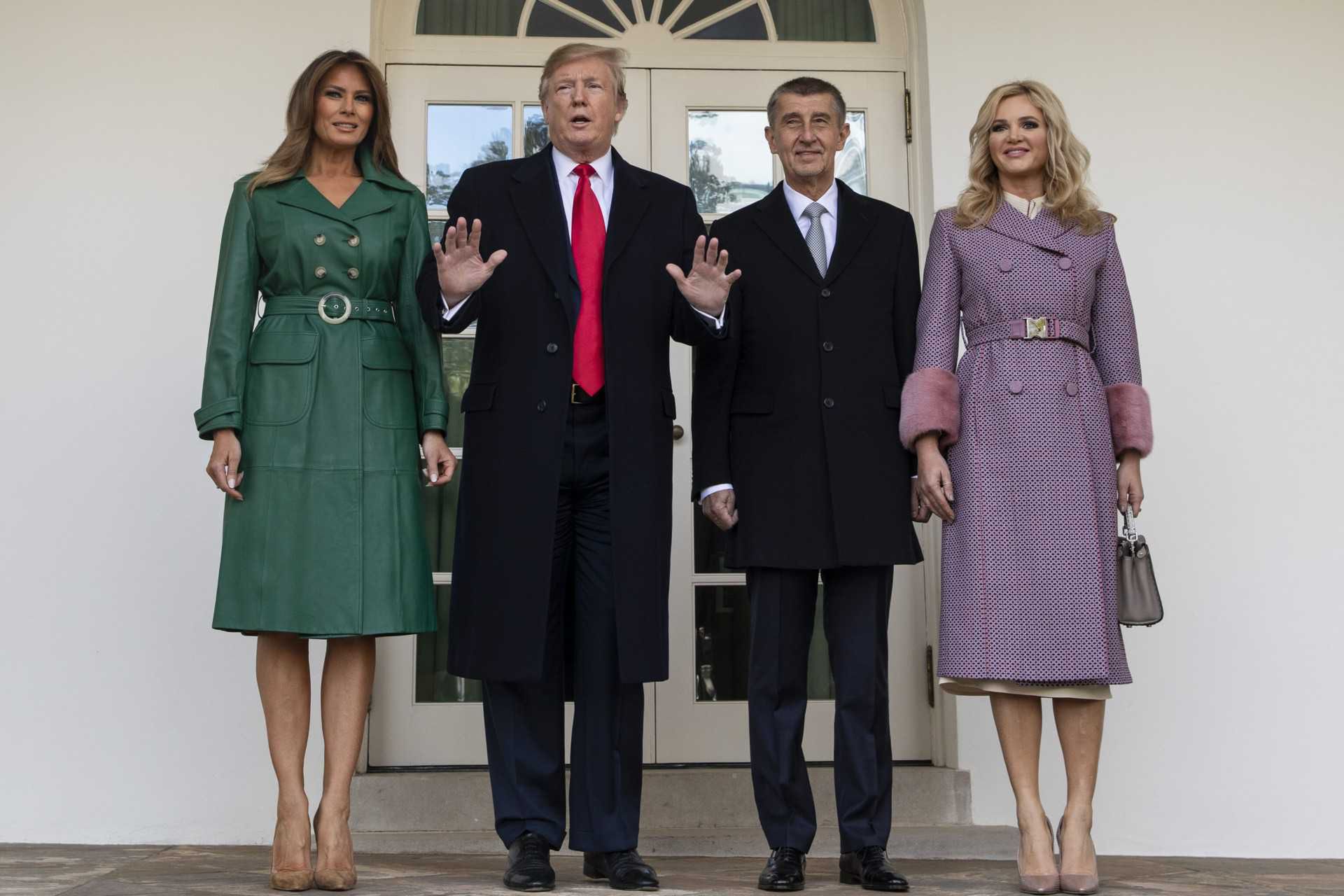 Melania Trump w zielonej sukience prawie jak Anna Lewandowska