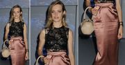 LOOK OF THE DAY: Natalia Vodianova w koronkach i satynie