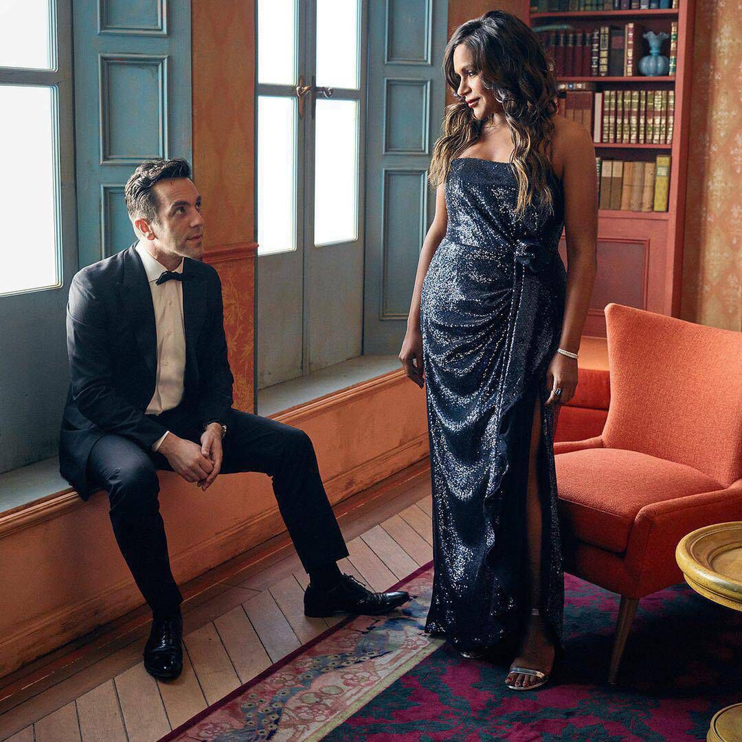 Mindy Kaling i BJ Novak - Vanity Fair Oscar Party 2018