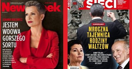 Okładki tygodników. Racewicz, wujek Waltzów, Rozenek i raport o Watykanie