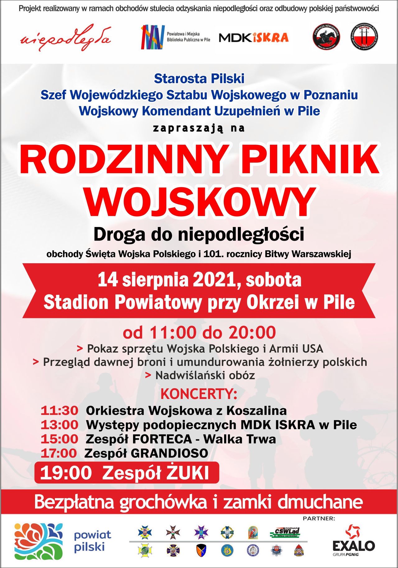 Zapraszamy na koncerty i pikniki na Stadionie Powiatowym w Pile