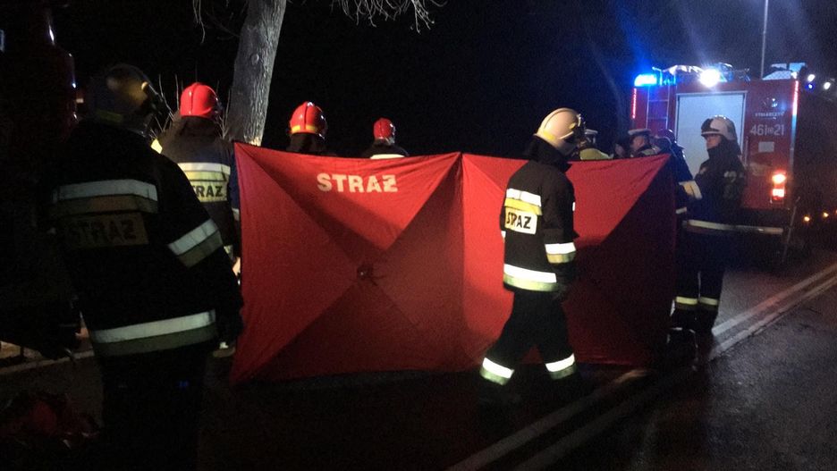 Miejsce wypadku w Wierzbięcicach