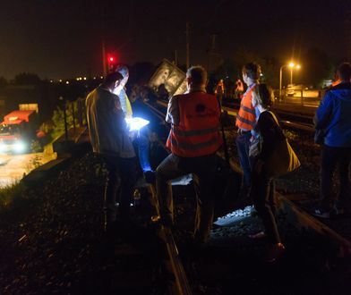Dolny Śląsk. Zerwana trakcja i utrudnienia na kolei po wykolejeniu pociągu towarowego