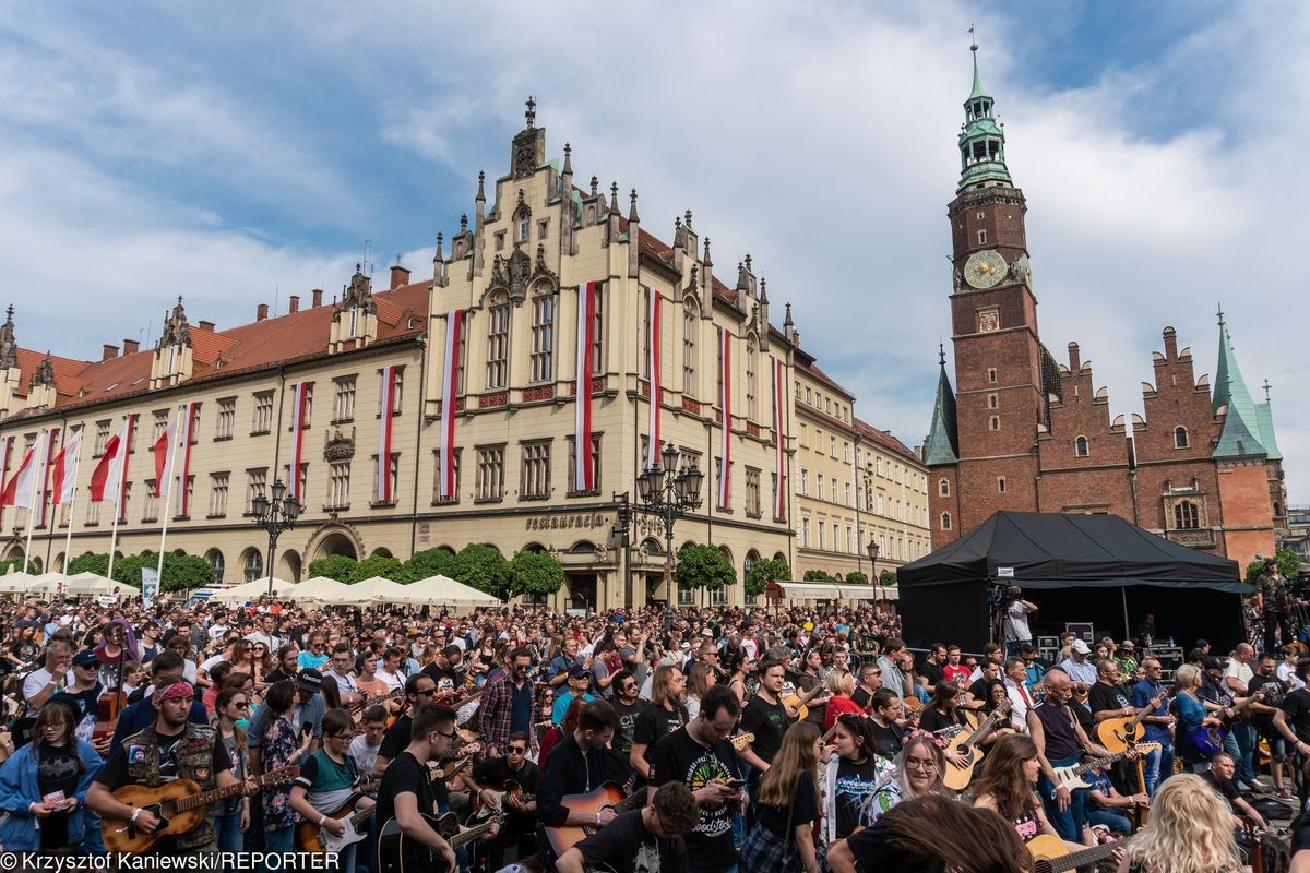 Gitarowy Rekord Guinessa we Wrocławiu. Pobito zeszłoroczny rekord