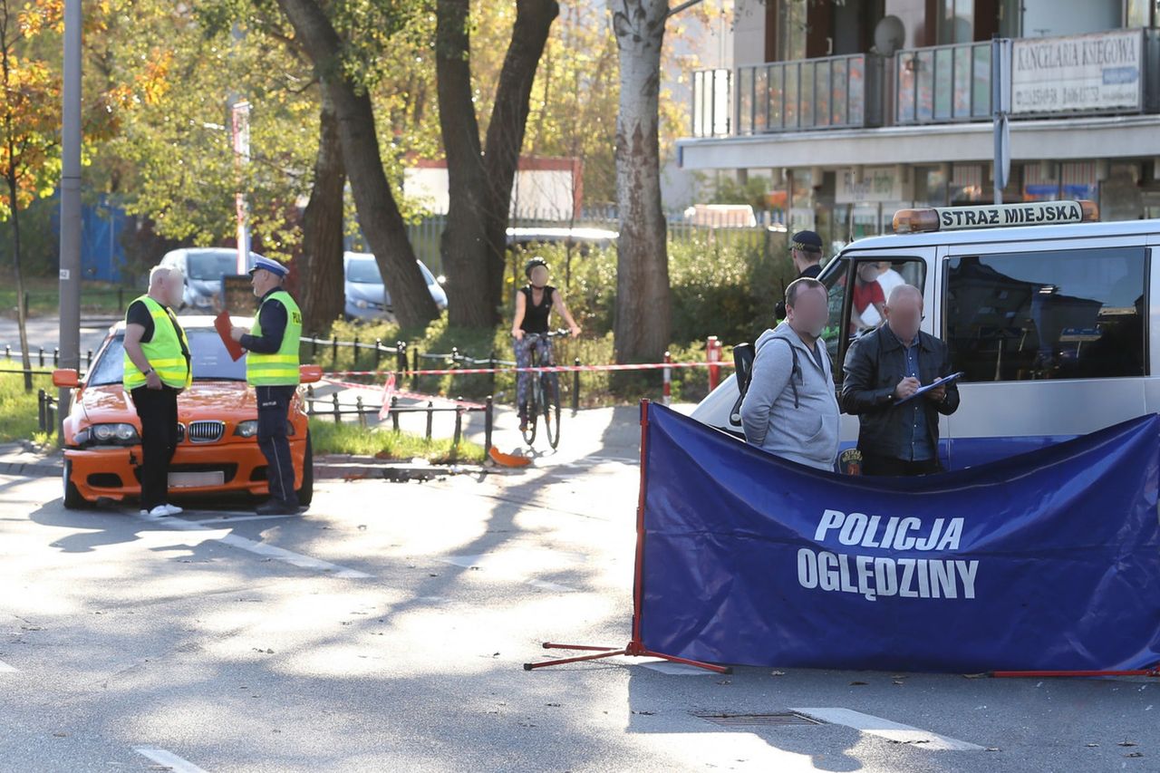 Warszawa. Sprawca wypadku na Sokratesa już w areszcie. Wcześniej był na oddziale szpitalnym