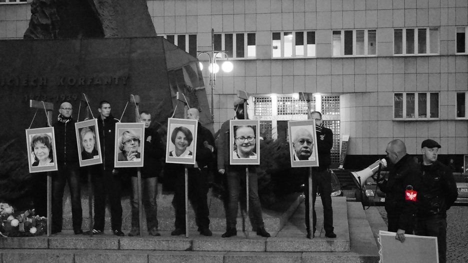 Policja bada przebieg happeningu Ruchu Narodowego Górny Śląsk. Jest też doniesienie do prokuratury.