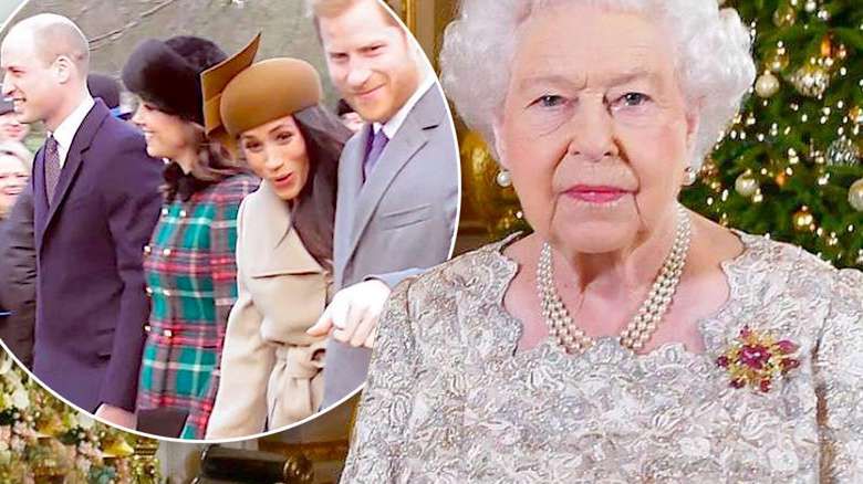 Królowa Elżbieta II konflikt Kate i Meghan