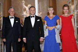 Agata Duda i królowa Matylda na balu