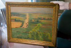 Policjanci odzyskali "Drogę do Nałęczowa". Obraz skradziono 18 lat temu