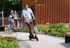 Stalowa Wola. Prezydencki objazd miasta na hulajnodze