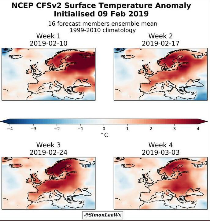 Do początku marca temperatury powyżej średniej 