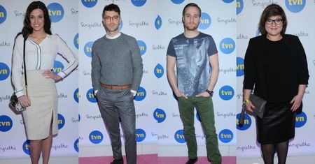 Gwiazdy serialu "Singielka" na konferencji prasowej: Filip Bobek, Julia Kamińska, Mateusz Janicki, Dominika Gwit [GALERIA]