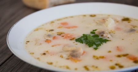 Zupa pieczarkowa z dokładką