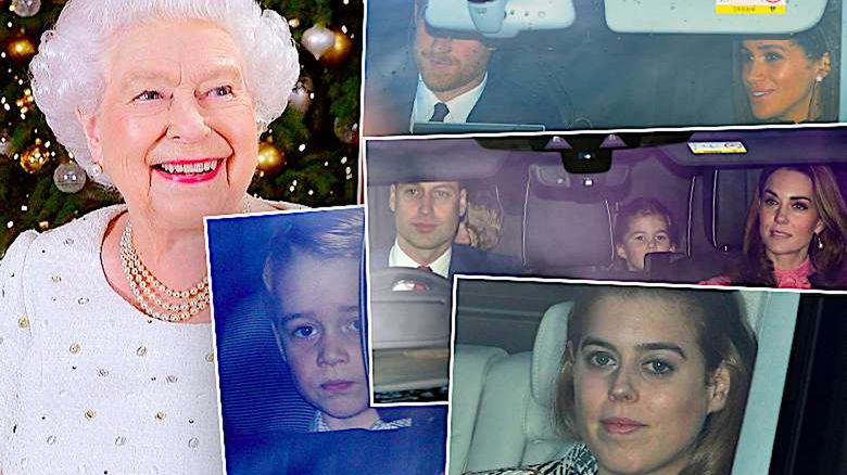 Świąteczny lunch. Królowa Elżbieta II