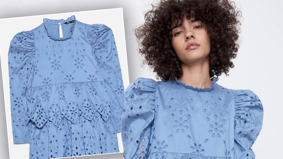 Zara – ażurowa sukienka na wyprzedaży