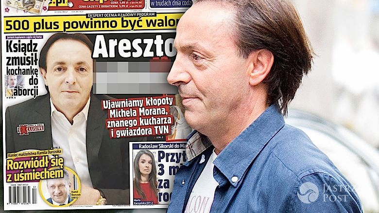 Michel Moran aresztowany za alimenty