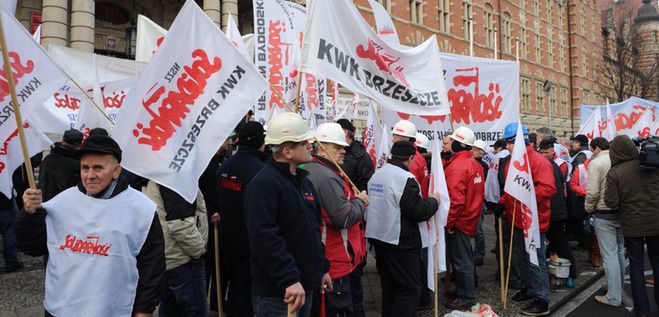 Protest związkowców i rolników