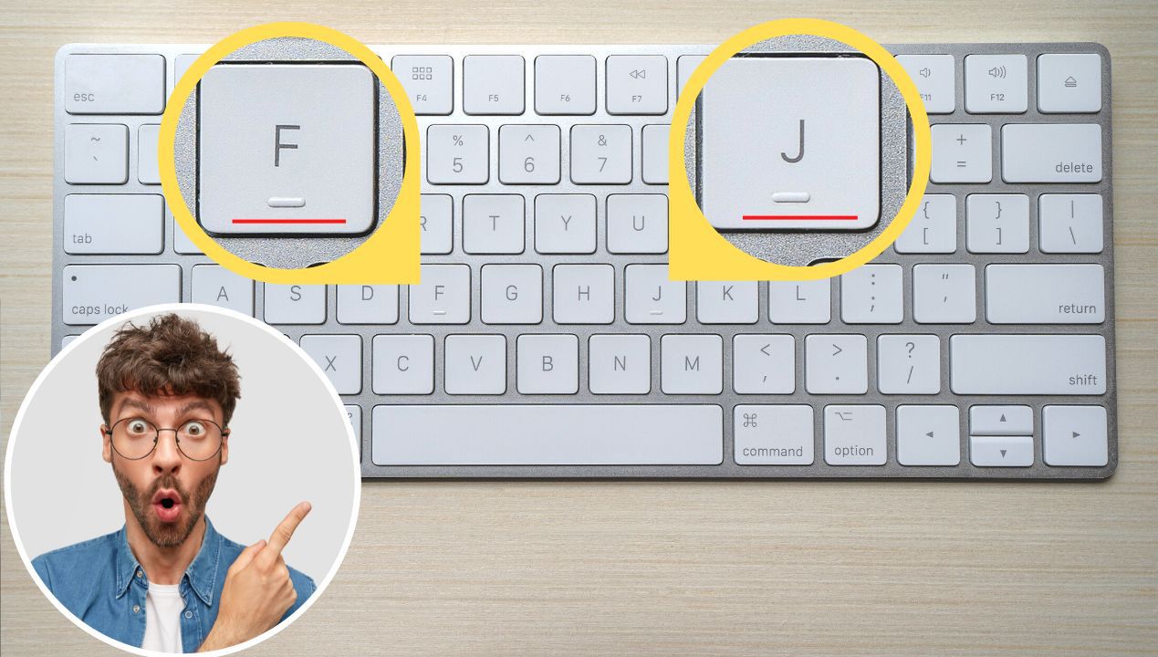 Wypustki na klawiszach F i J mają funkcję, z której mało kto korzysta