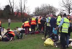 Wypadek szkolnego autobusu we Francji. 27 osób rannych
