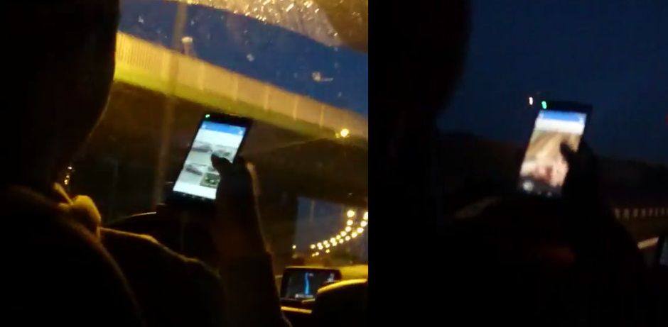 Kierowca busa, zamiast patrzeć na drogę, przegląda Facebooka. Nagranie oburzyło tysiące internautów