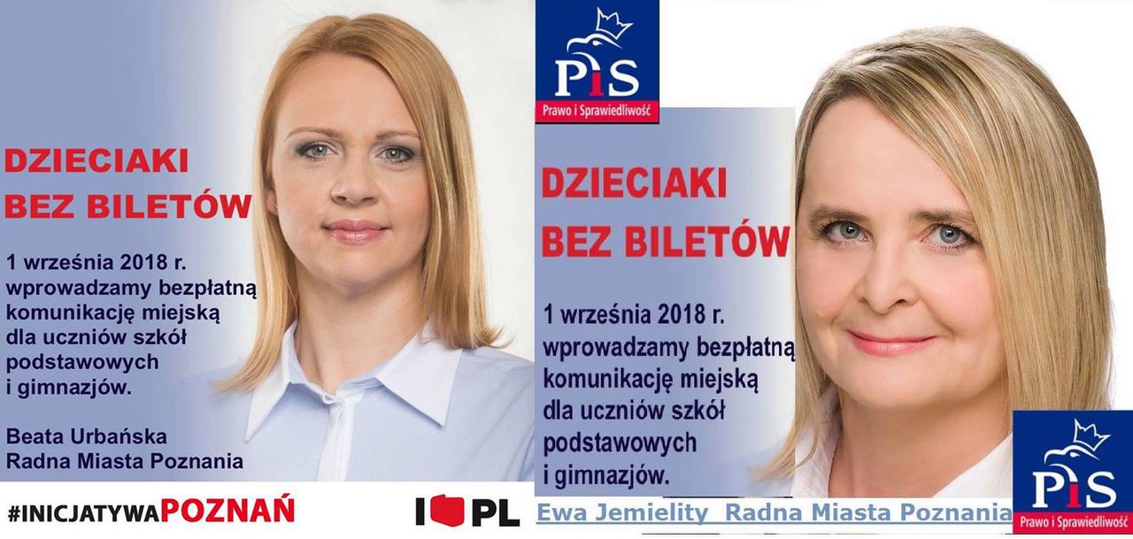 Radna IP opublikowała plakat. Radna PiS postanowiła, że będzie miała taki sam