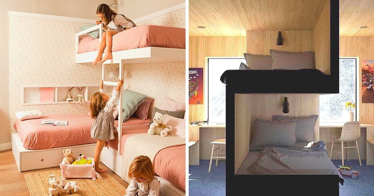 25 niezwykłych przykładów łóżek piętrowych. Różne projekty i konfiguracje do pokoju dziecięcego