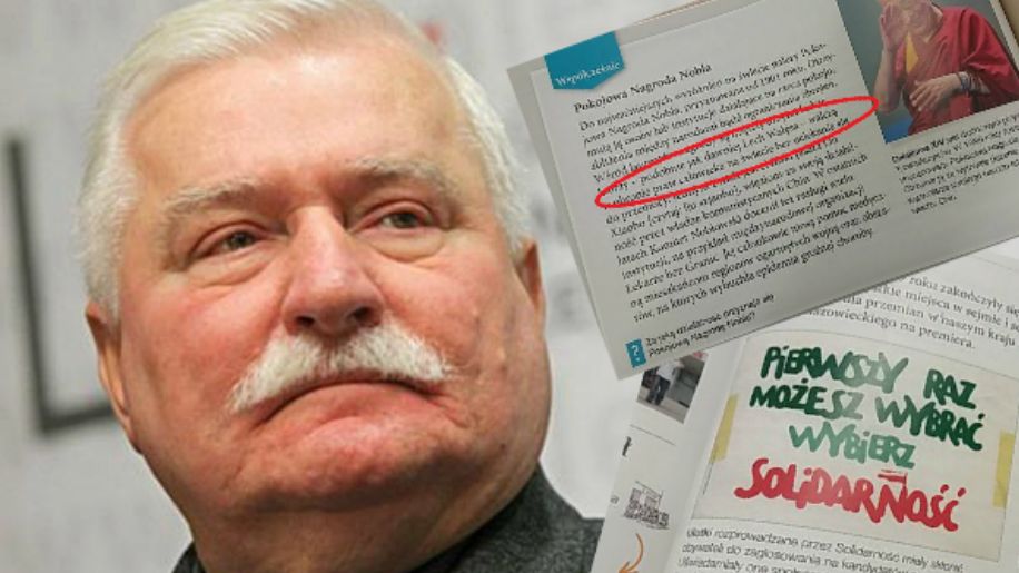 Lech Wałęsa w podręczniku dla VI klasy