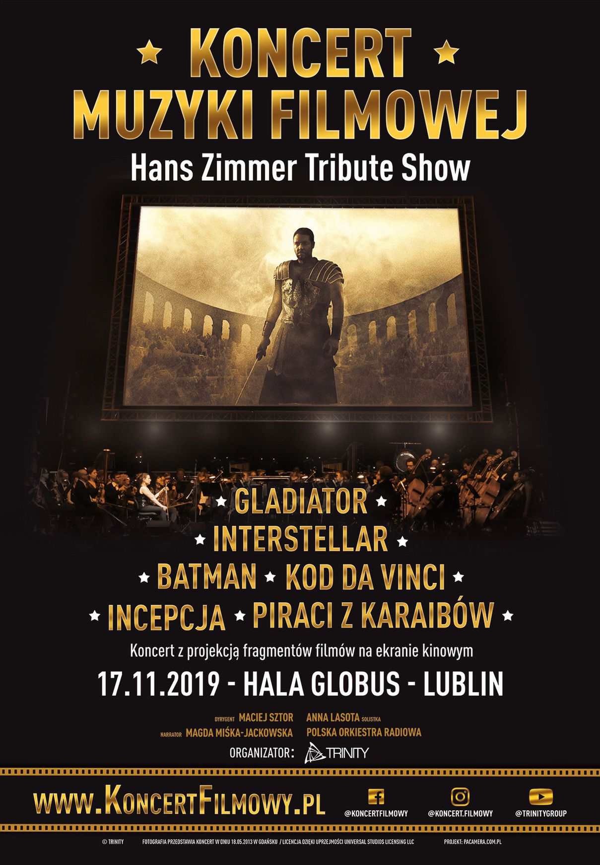 Koncert Muzyki Filmowej: Muzyka Hansa Zimmera w Lublinie