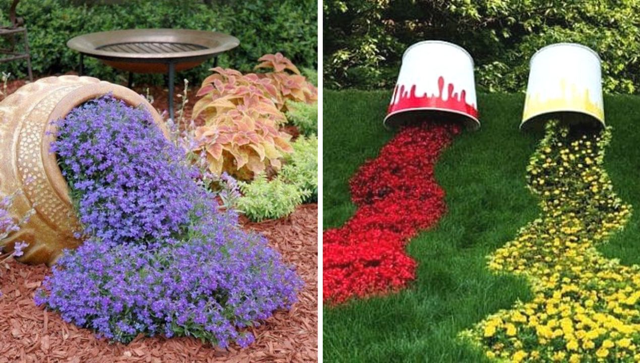 17 Ideas for Making a River of Flowers in Your Garden
