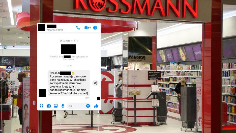 Rossmann ostrzega swoich klientów przez oszustami.