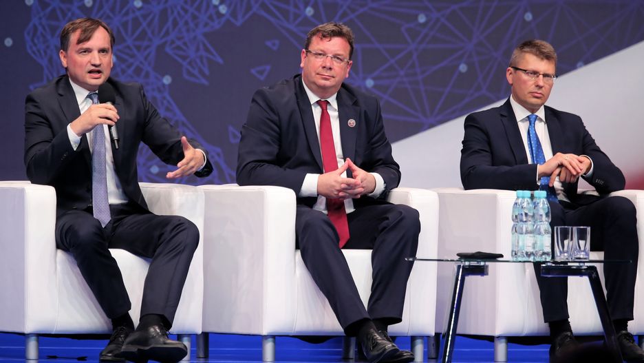 Zbigniew Ziobro wygłaszał przemówienie również na sobotniej konwencji Zjednoczonej Prawicy